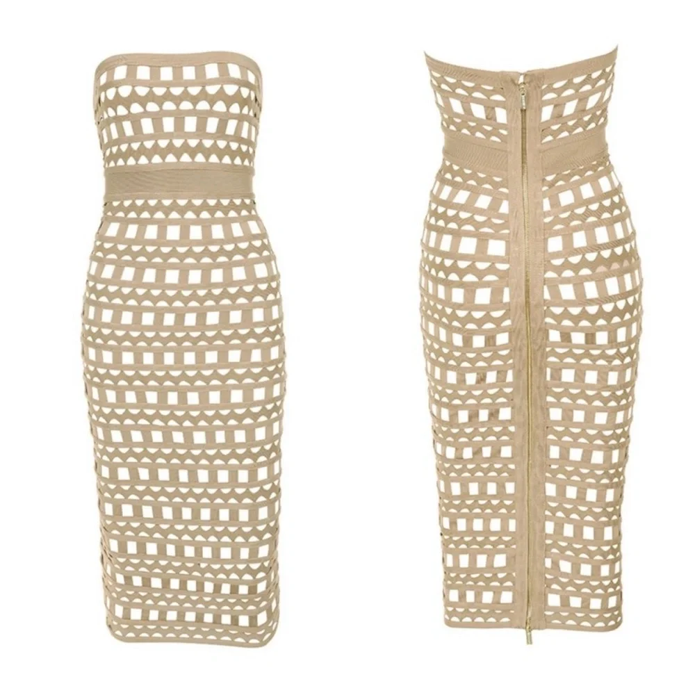 House of CB Demelza Bandage Cut Out Dress - Picture 3 of 9